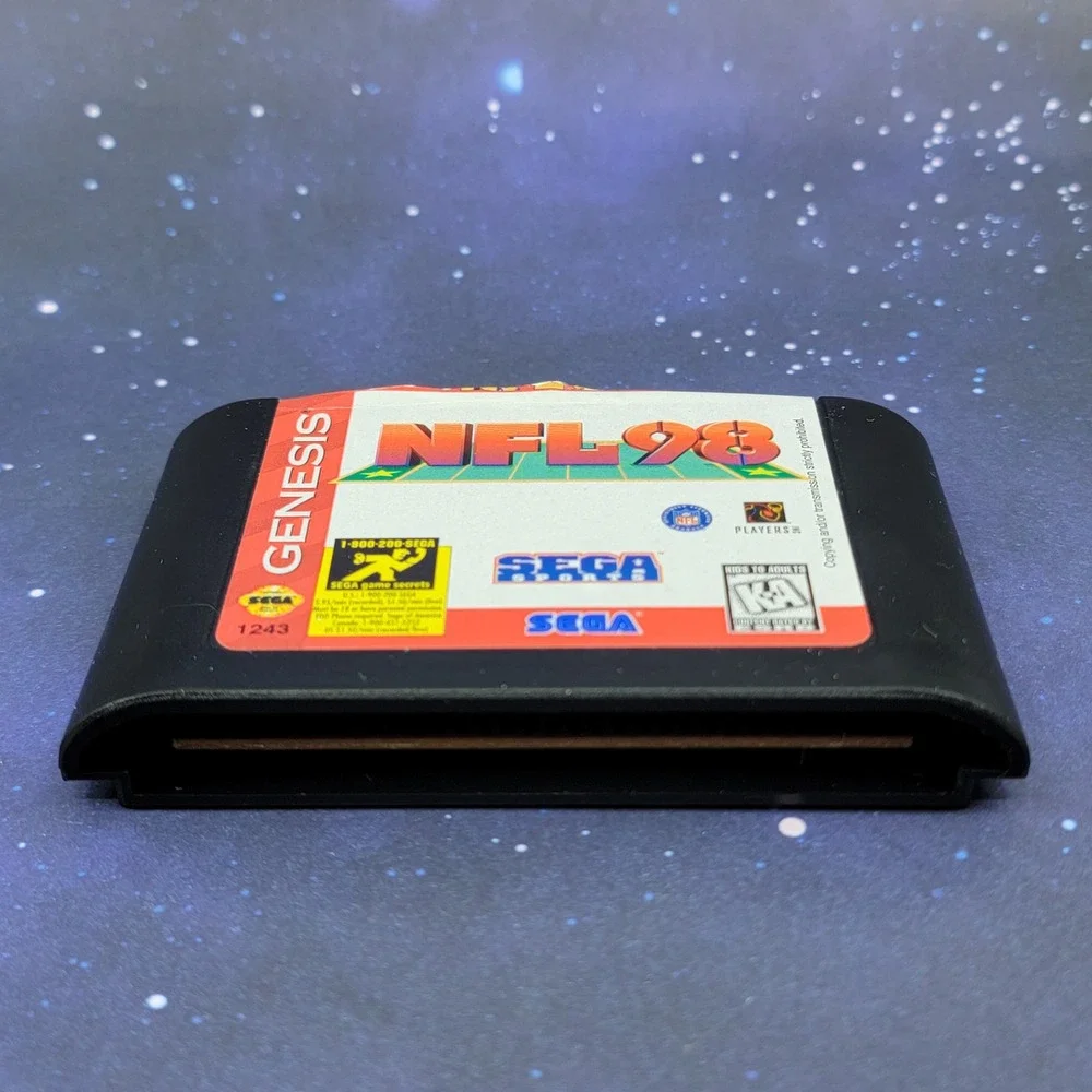 NFL 98 Sega Genesis Game Cartridge Sega Sports 1243 NFLPA Football